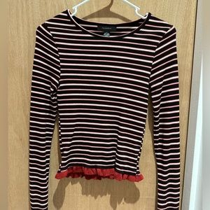 Striped long sleeve shirt